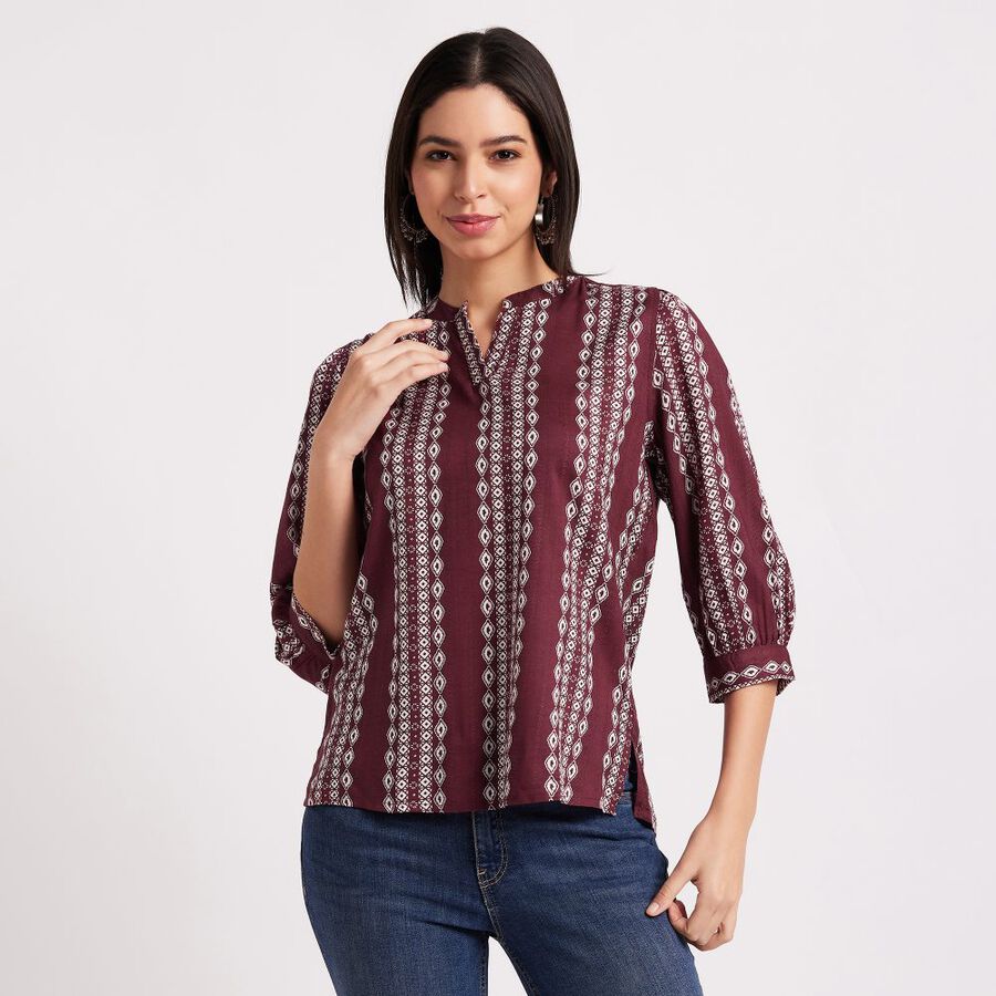 Ladies' Shirt, Wine, large image number null