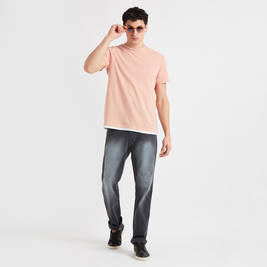 Men's 100% Cotton T-Shirt, Light Pink, large image number null