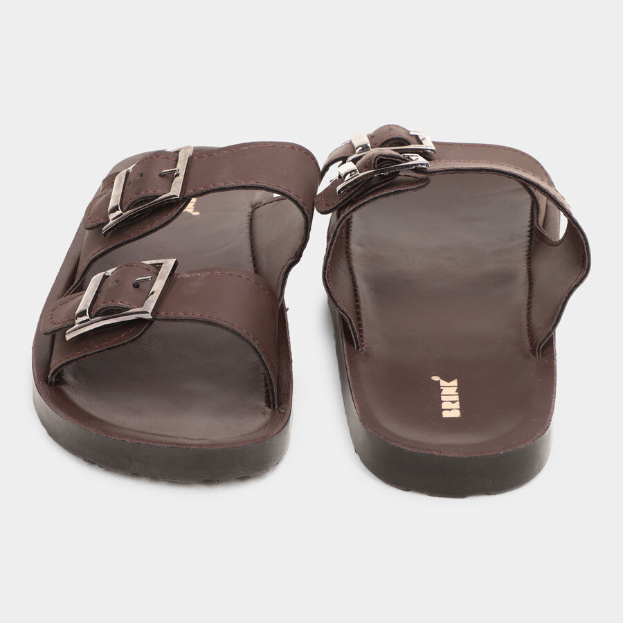 Mens' Sandal, भूरा, large image number null