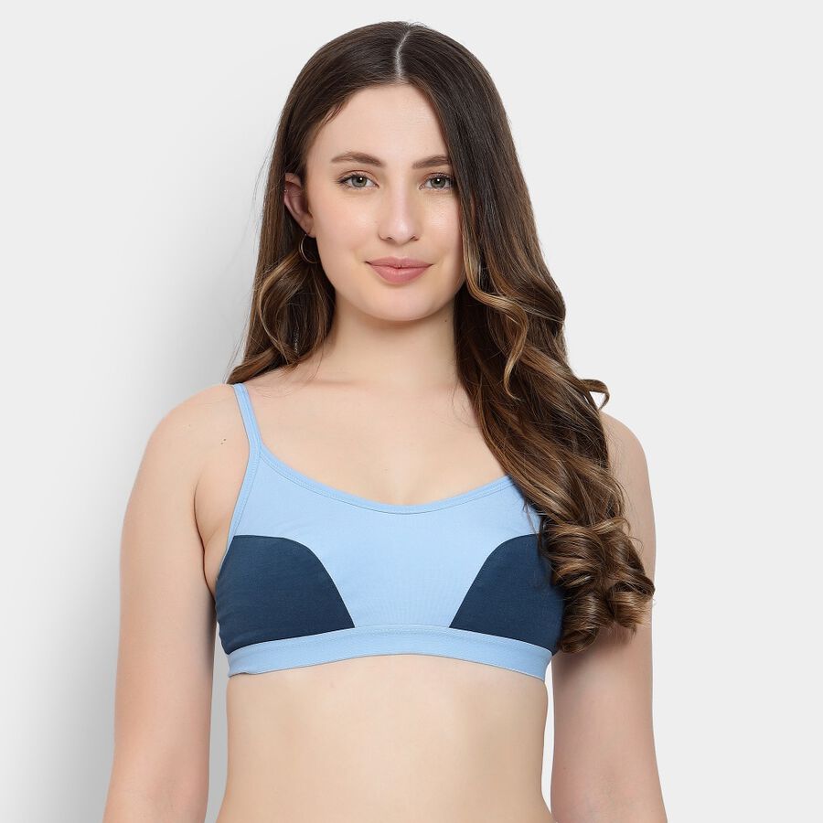 Ladies' Bra, Mid Blue, large image number null