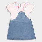 Infant Girl's Top Skirt, Mid Blue, small image number null