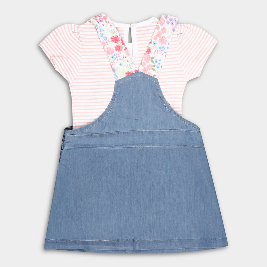 Infants' Skirt Top, Mid Blue, large image number null
