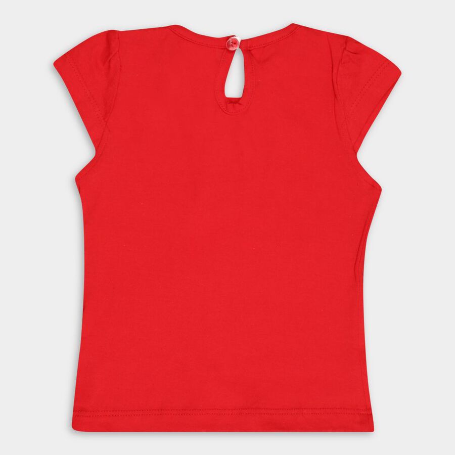 Infants' Cotton T-Shirt, Red, large image number null