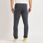 Men's Slim Fit Casual Trousers, Dark Grey, small image number null