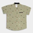 Infants' Cotton Shirt, Olive, small image number null