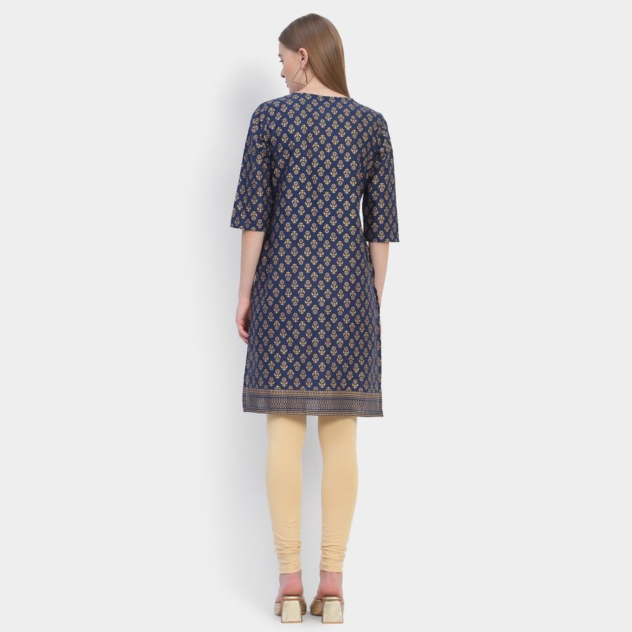 Ladies' Kurta, नेवी ब्लू, large image number null