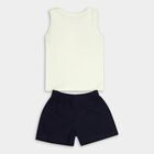 Infants' Cotton Short Set, पीला, small image number null