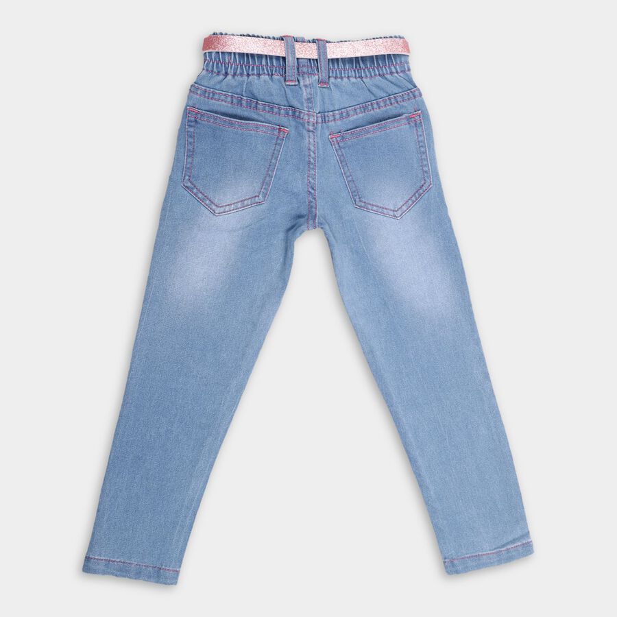 Girl's Jeans, हल्का नीला, large image number null