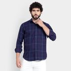 Men's Formal Shirt, Navy Blue, small image number null