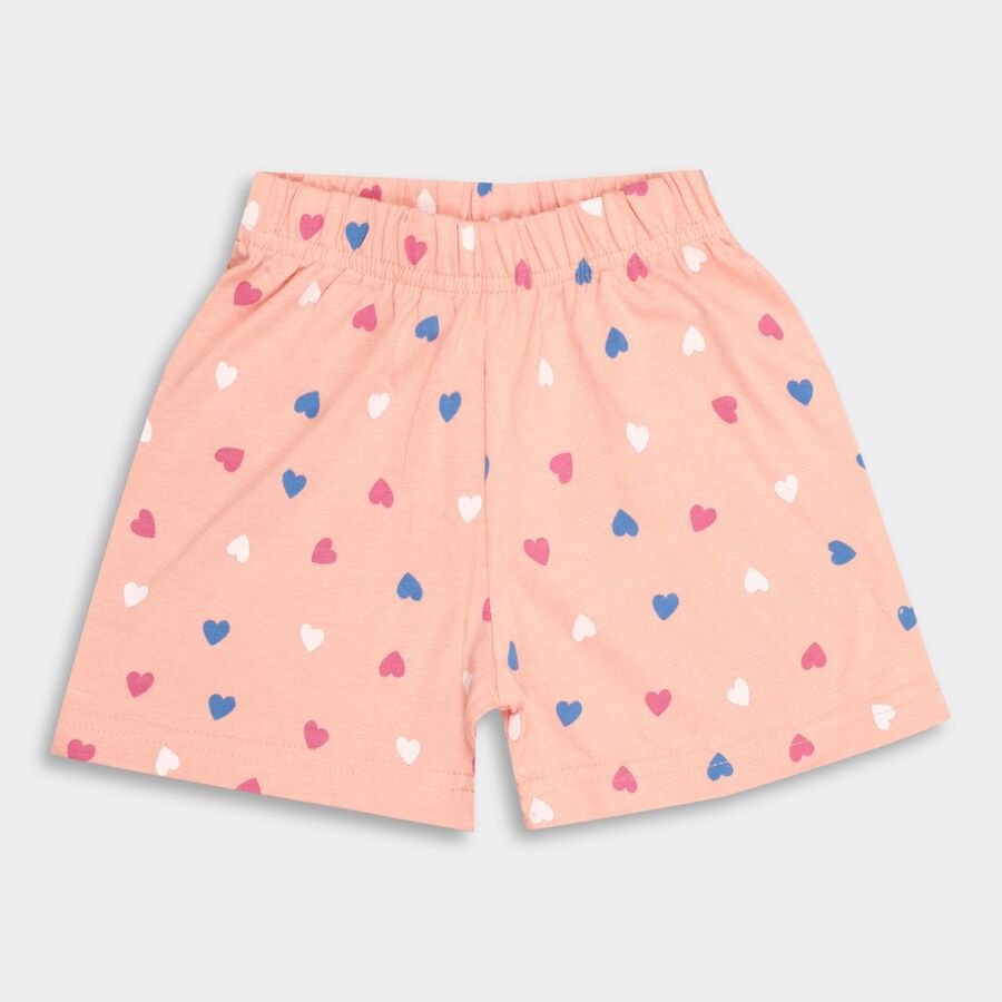 Girls' Shorts, Peach, large image number null