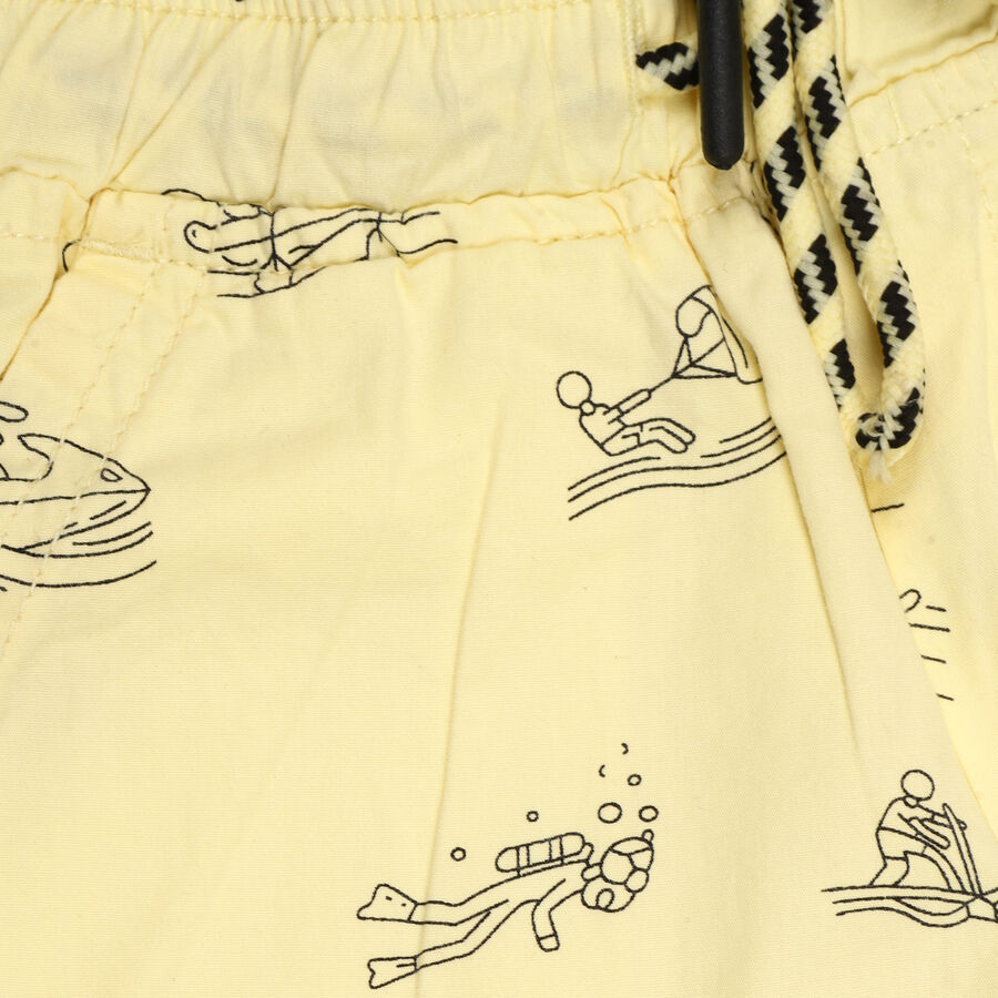 Boys' Cotton Bermudas, Yellow, large image number null