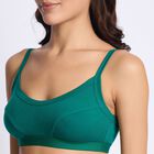 Ladies' Cotton Bra, गहरा हरा, small image number null