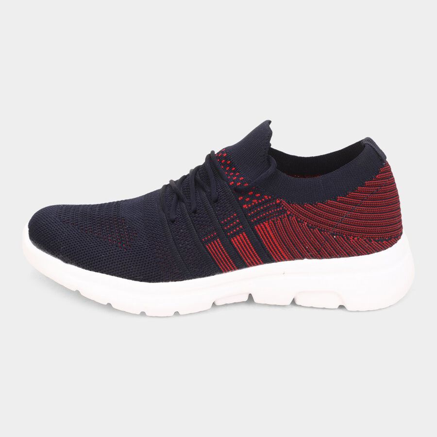 Mens Athleisure Sports Shoes, Red, large image number null