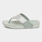 Womens Moulded Sliders, हरा, small image number null