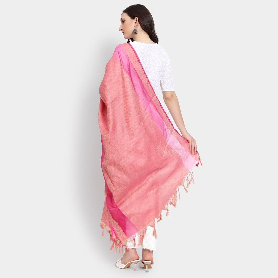 Ladies' Dupatta, Fuchsia, large image number null