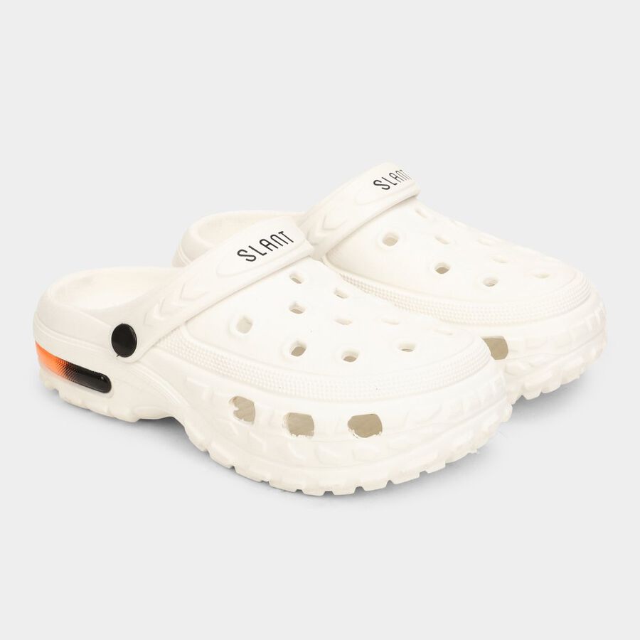 Boys Solid Clog, White, large image number null