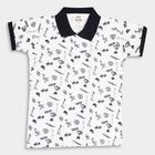 Boys' Cotton T-Shirt, White, small image number null