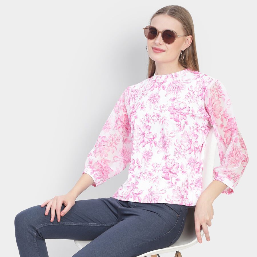 Ladies' Top, Pink, large image number null