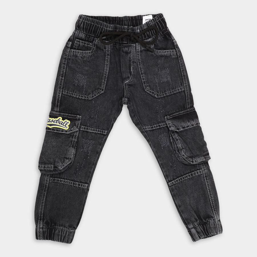 Boy's Jeans, काला, large image number null