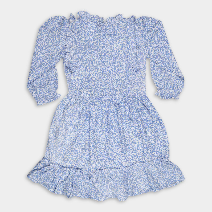 Girls' Dress, Light Blue, large image number null