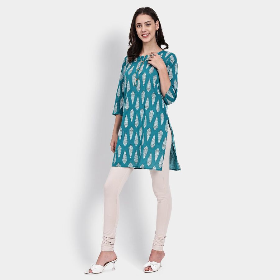 Ladies' Kurta, Dark Green, large image number null