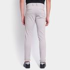 Men's Slim Fit Casual Trousers, हल्का ग्रे, small image number null