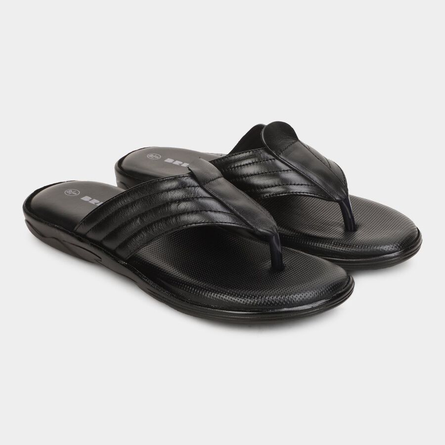 Mens Floater Sandals, काला, large image number null