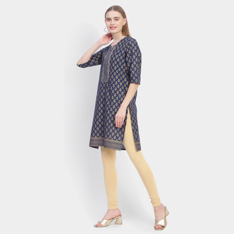 Ladies' Kurta, नेवी ब्लू, large image number null