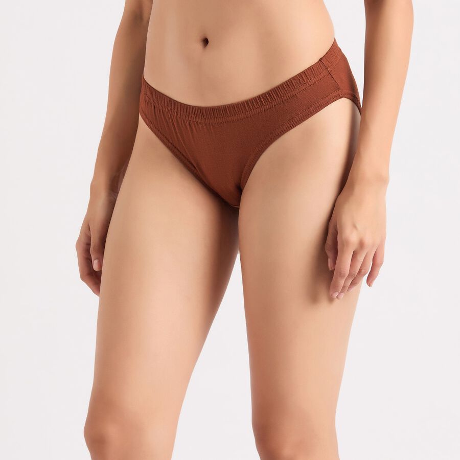 Ladies' Cotton Panty, Brown, large image number null