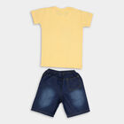 Boys' Cotton Woven Baba Suit, Mustard, small image number null