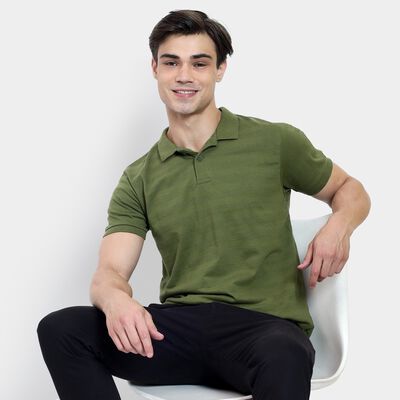 Men's Collared Half Sleeves T-Shirt