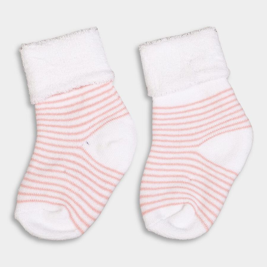 Infants' Socks, Peach, large image number null