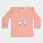 Infants' Cotton T-Shirt, Peach, small image number null