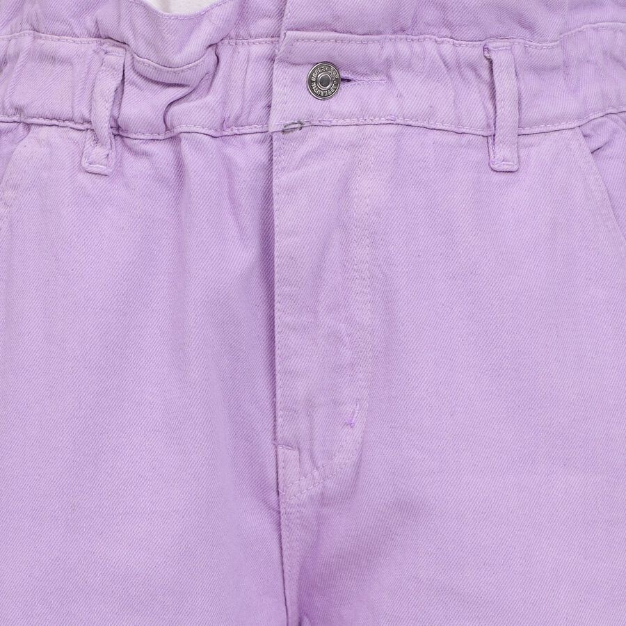 Ladies' Cotton Jeans, Purple, large image number null