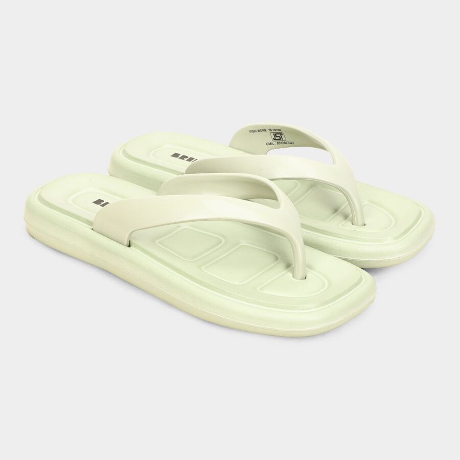 Womens Moulded Sliders, Green, large image number null