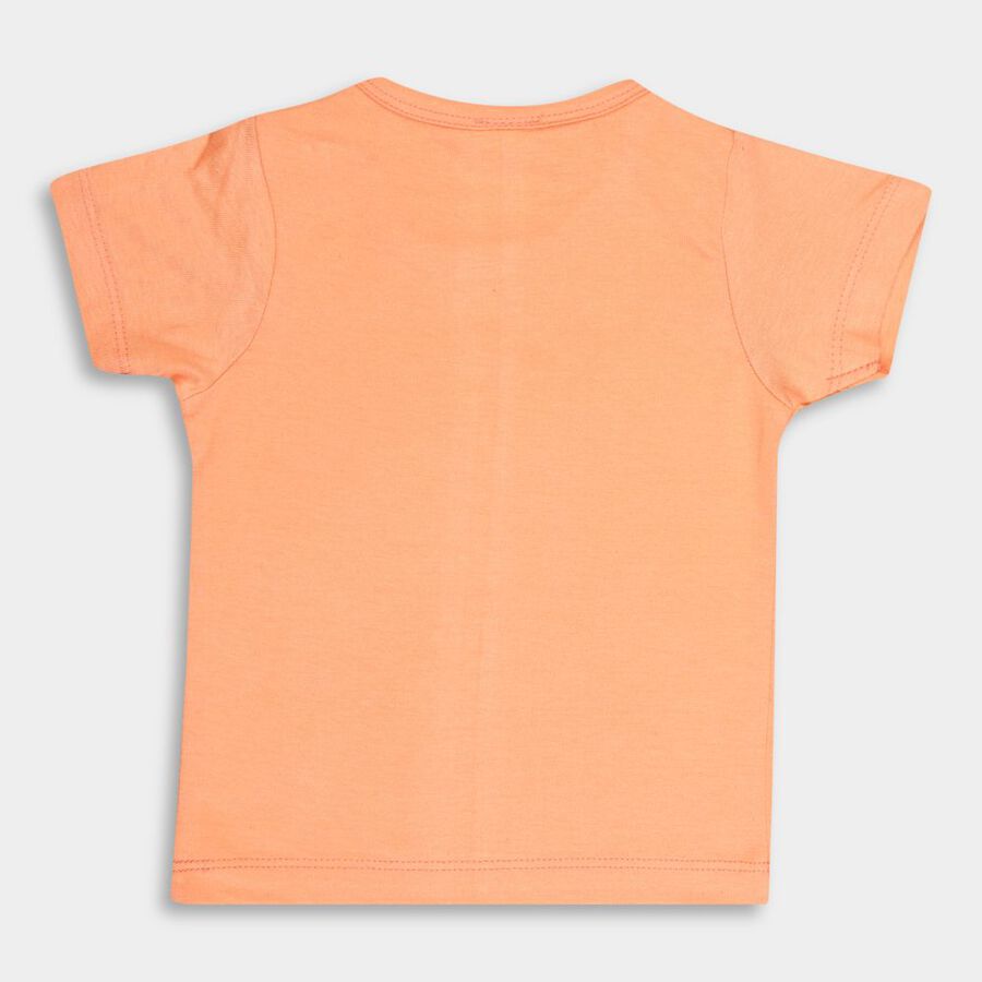 Infants' Cotton T-Shirt, नारंगी, large image number null