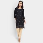 Ladies' Kurta, Black, small image number null