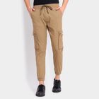 Men's Slim Fit Casual Trousers, गहरा पीला, small image number null