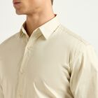 Men's Formal Shirt, Beige, small image number null