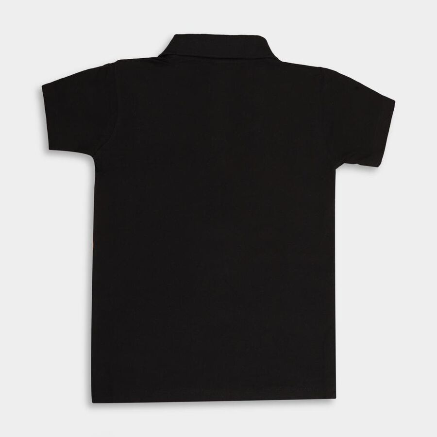 Boys' Cotton T-Shirt, Black, large image number null