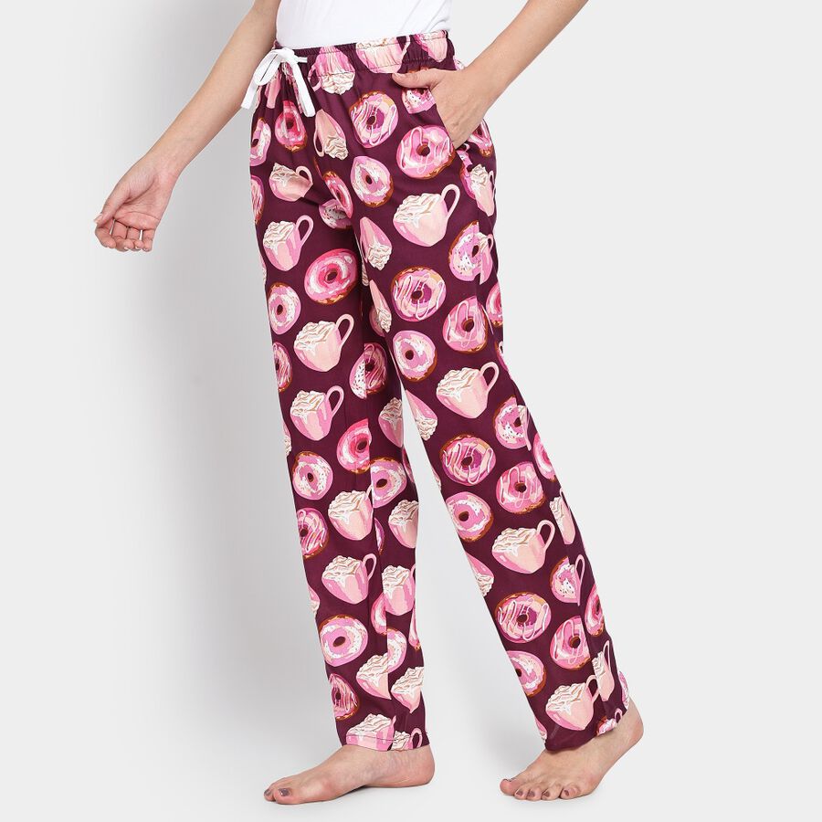 Ladies' Pyjama, मरून, large image number null