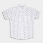 Boys' 100% Cotton Casual Shirt, White, small image number null