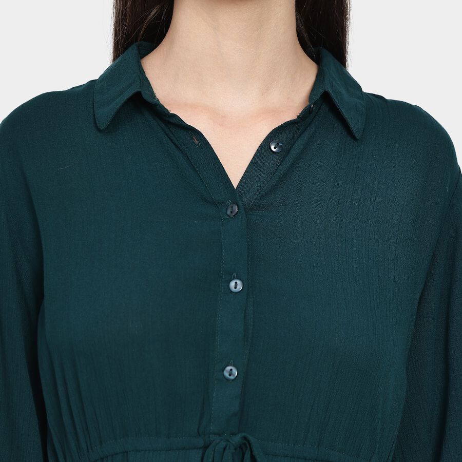 Ladies' Dress, Dark Green, large image number null