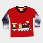 Infants' Cotton T-Shirt, लाल, small image number null