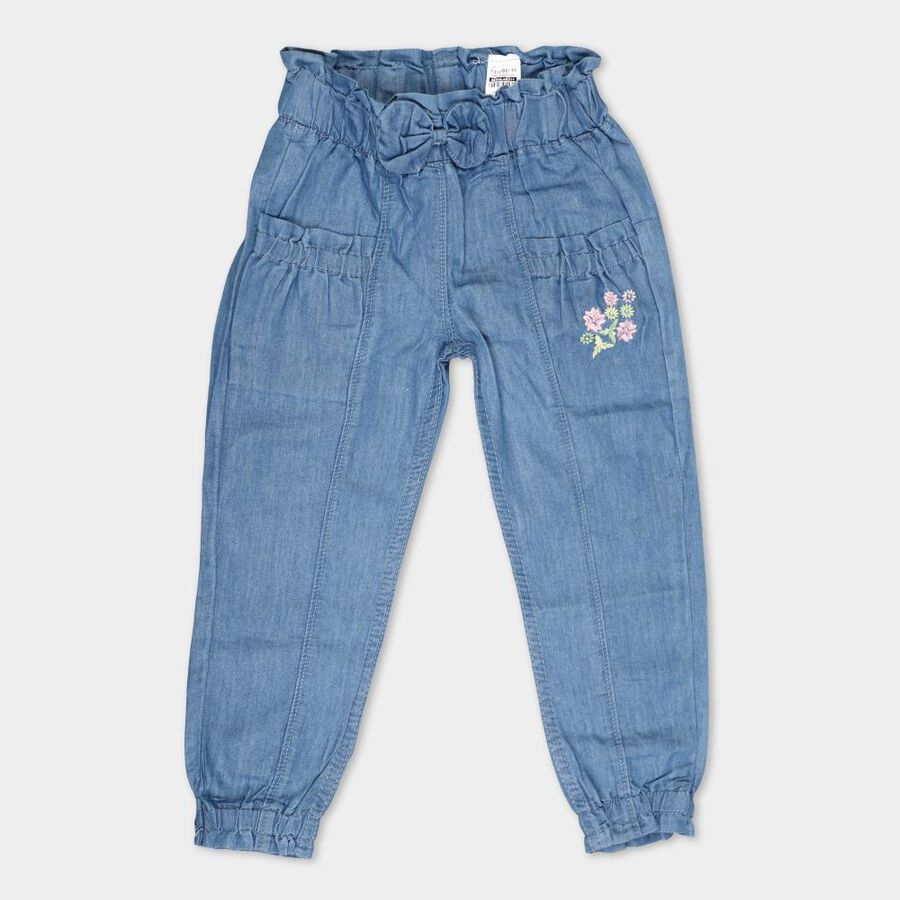 Girls' Jeans, Mid Blue, large image number null