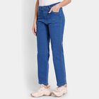 Ladies' Jeans, मध्यम नीला, small image number null