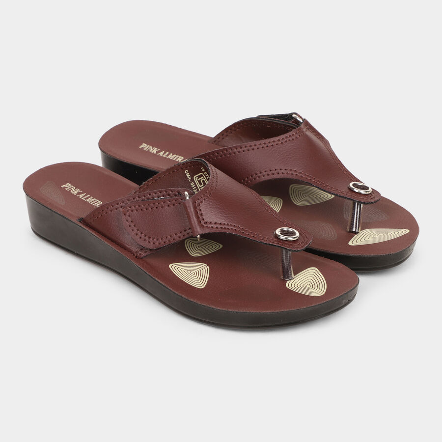 Ladies' Sandal, भूरा, large image number null