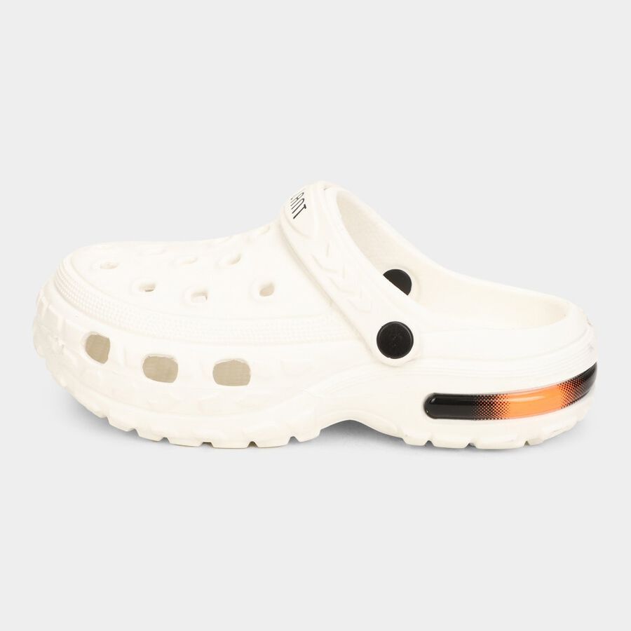 Boys Solid Clog, White, large image number null