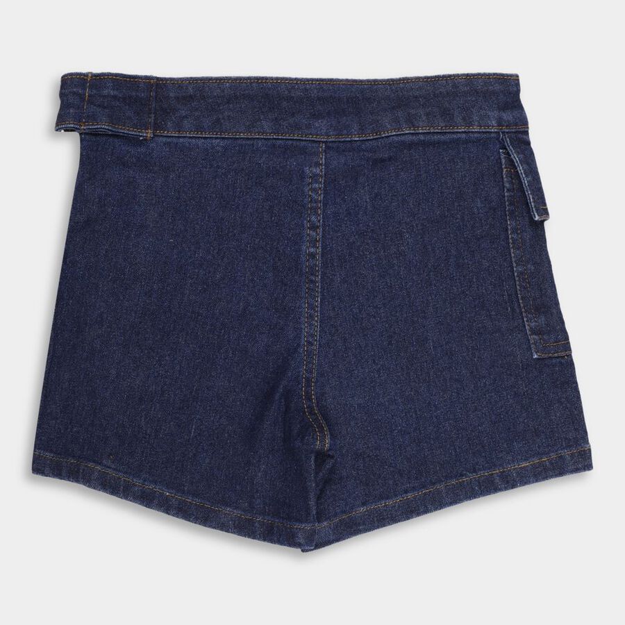 Girls' Shorts, गहरा नीला, large image number null