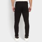 Men's Slim Fit Casual Trousers, Black, small image number null